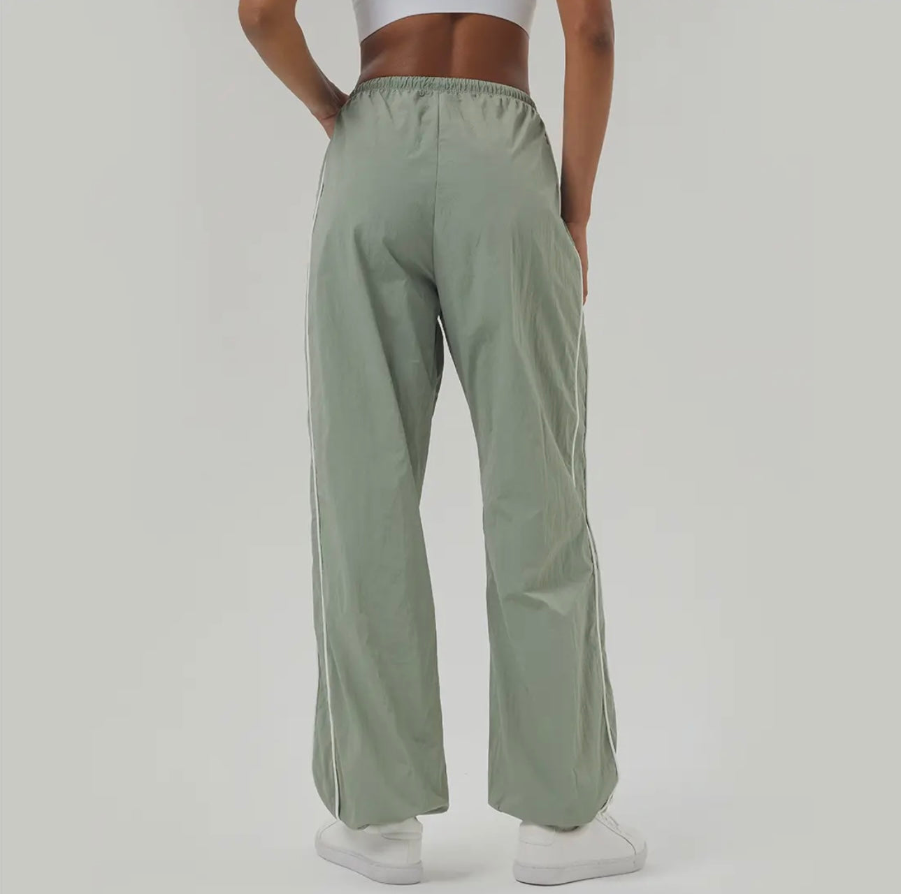 Color-Blocked Drawstring Sport Track Pants
