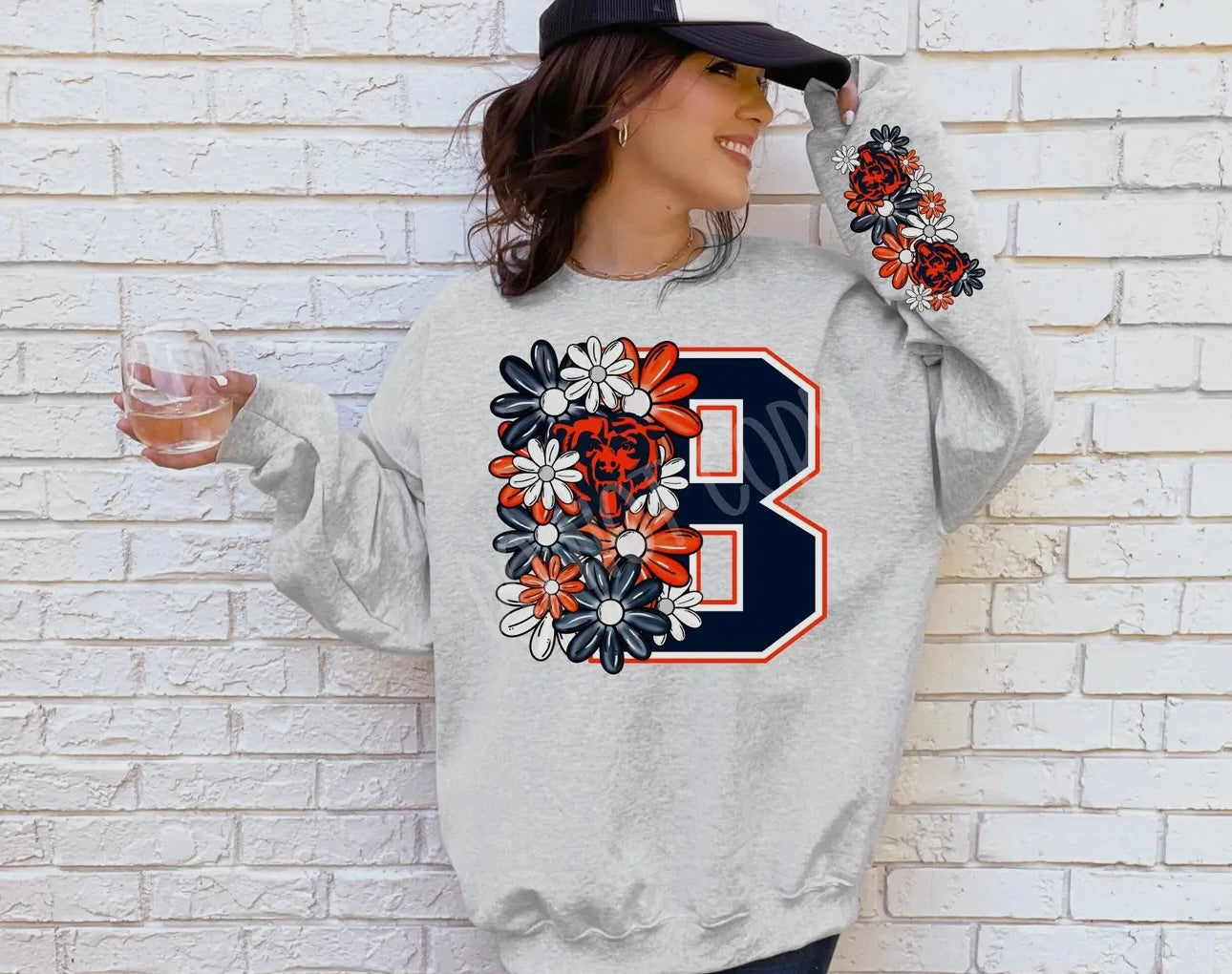 Bears Floral Crewneck