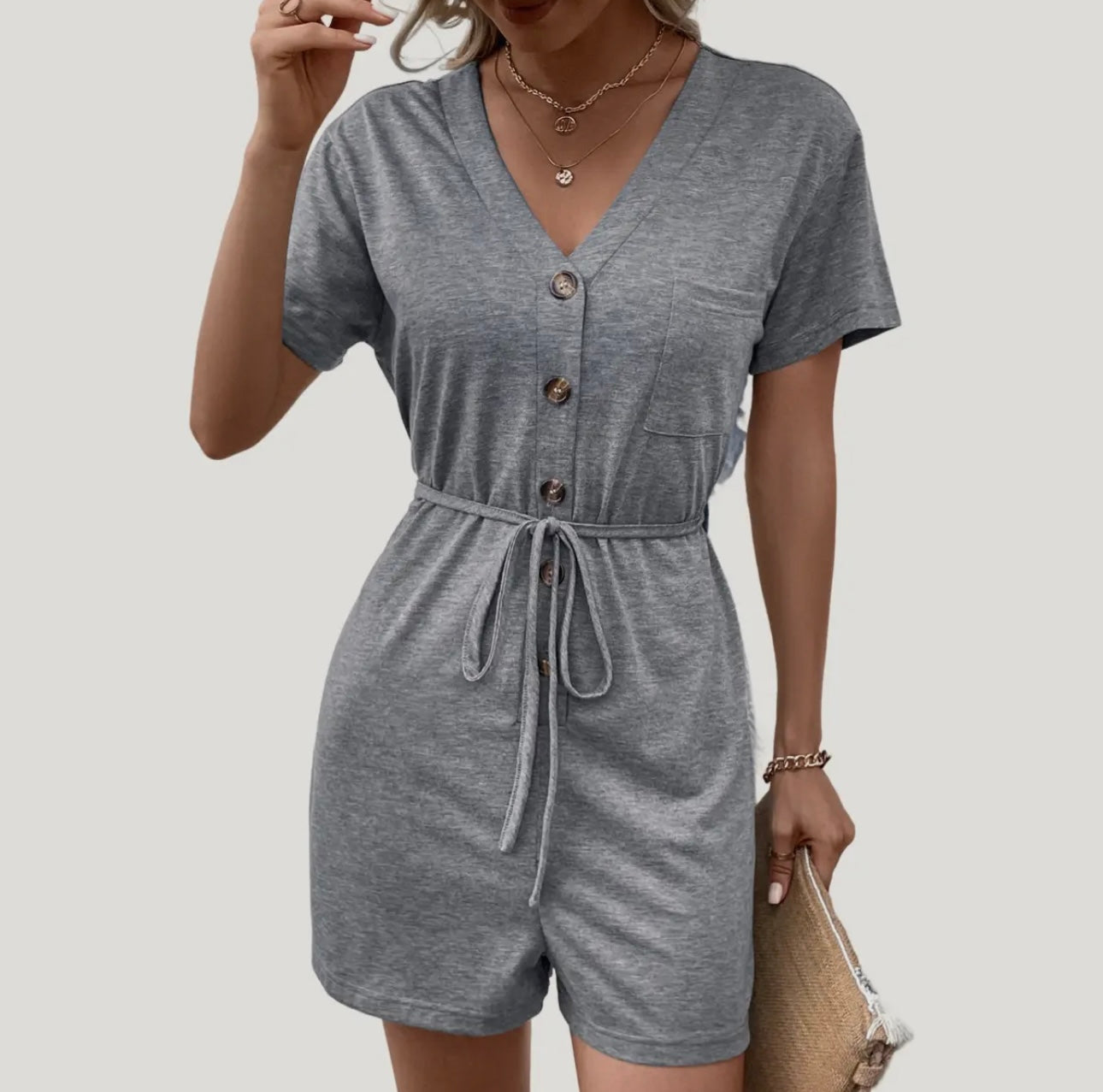 Grey Romper