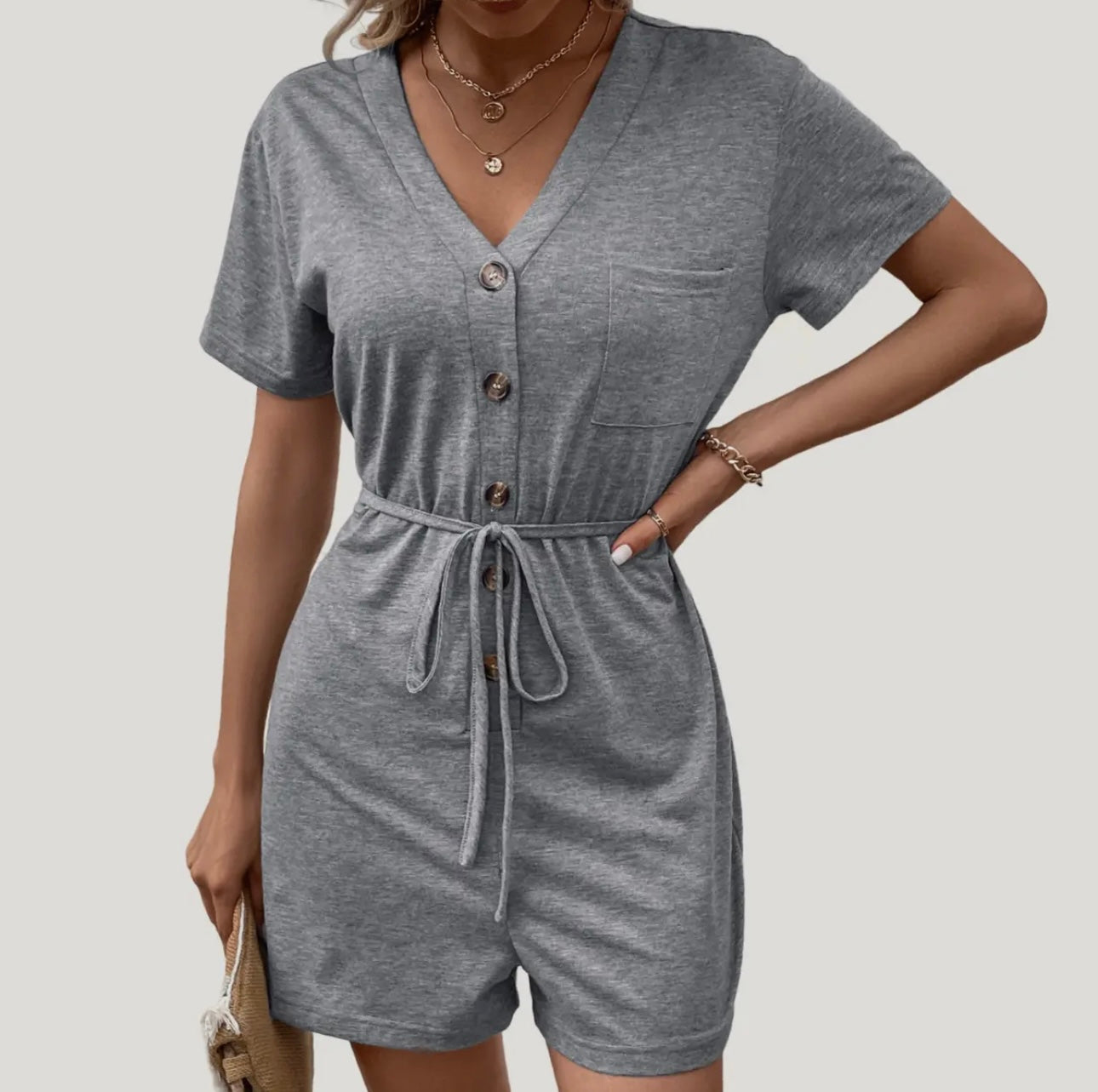 Grey Romper