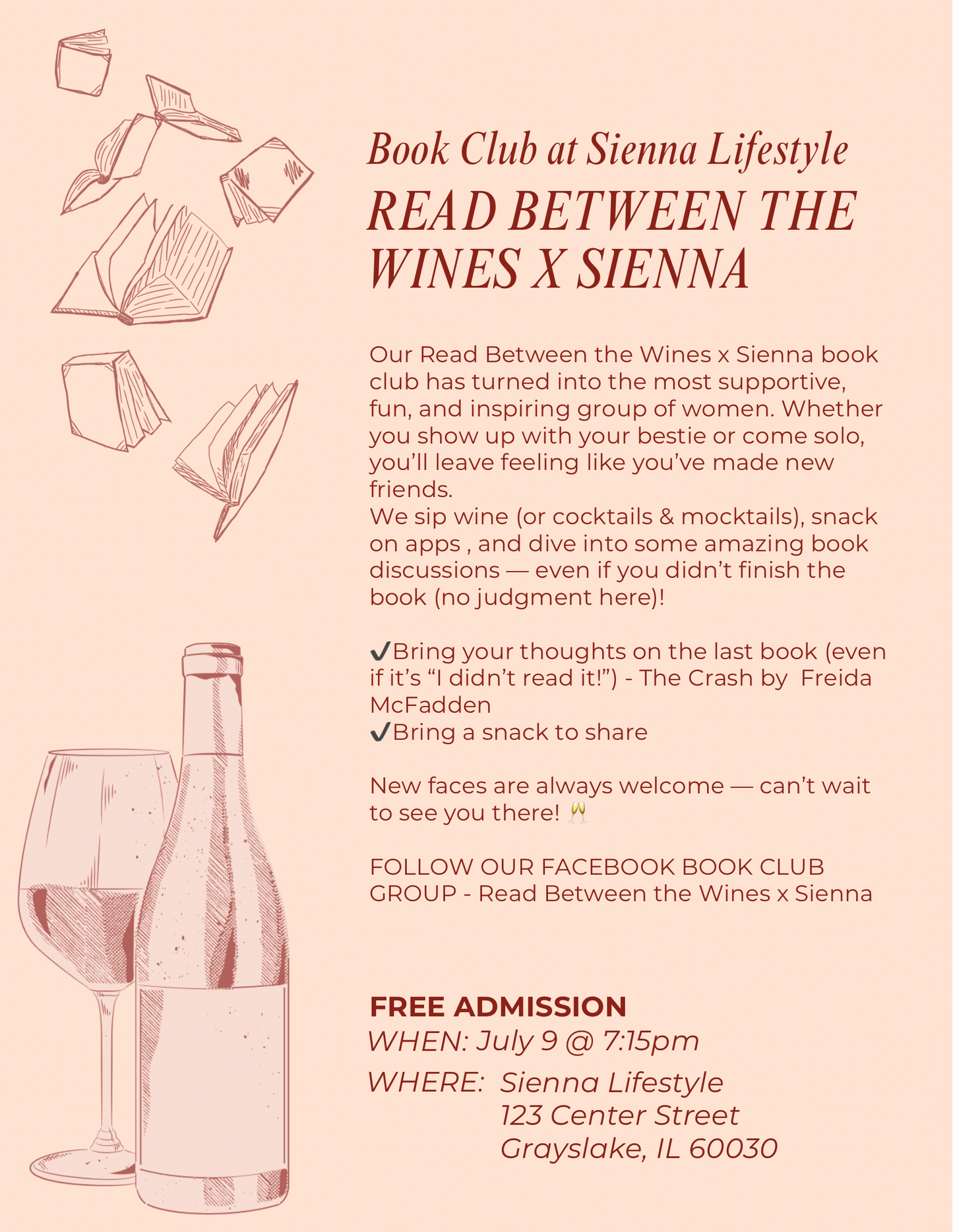 Read Between the Wines x Sienna