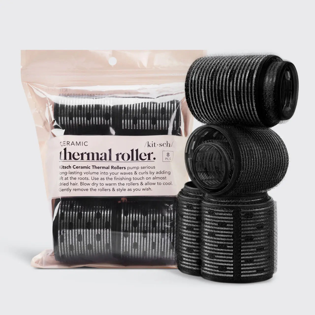 Kitsch-Ceramic Hair Roller 8pc Variety Pack
