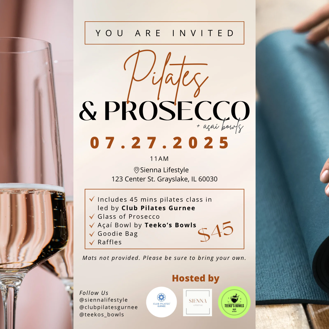 Pilates & Prosecco + Açaí Bowls at Sienna