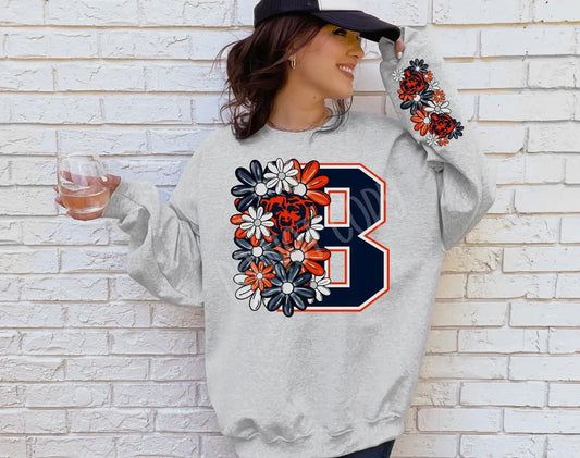 Bears Floral Crewneck