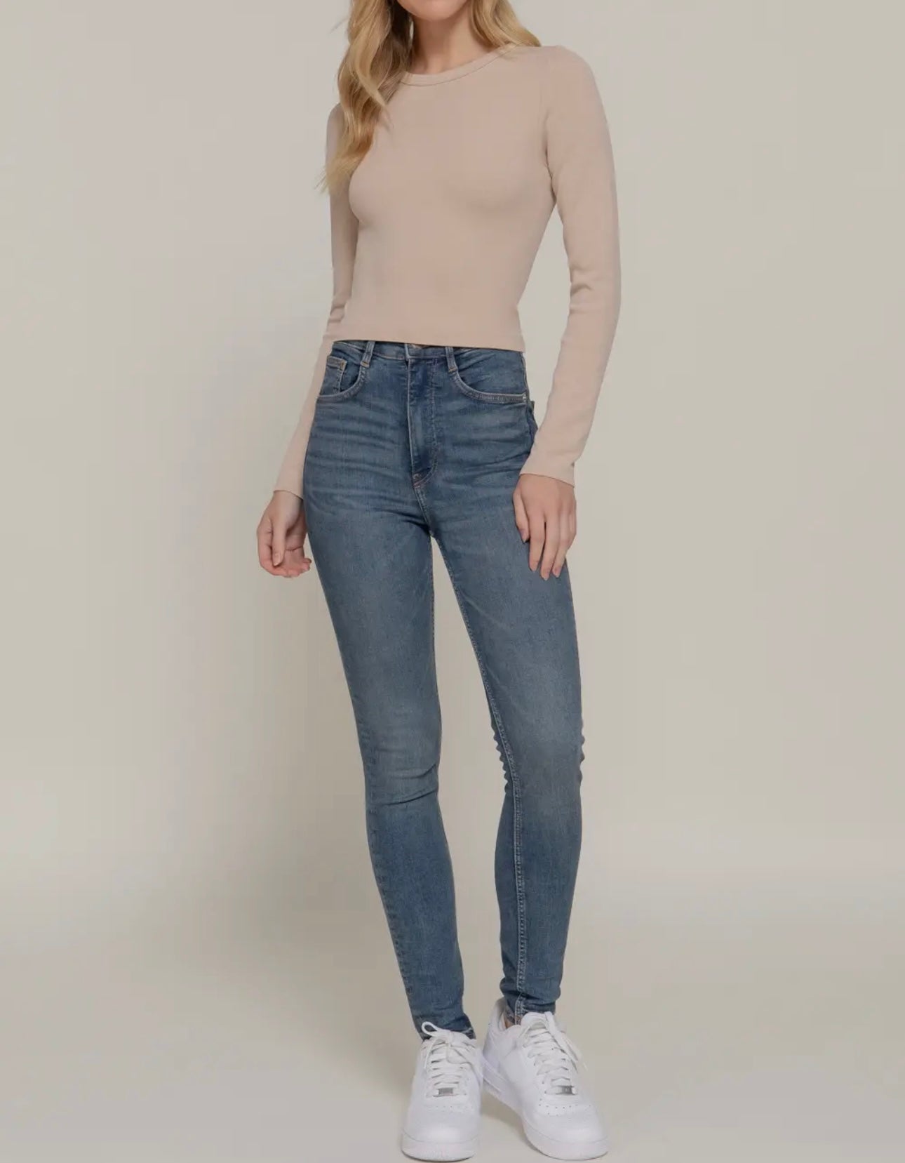 Long Sleeve Ribbed Top