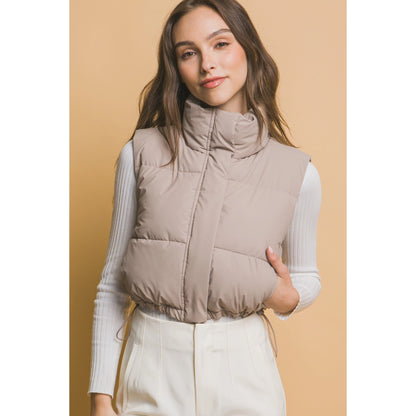 Cropped Puffer Vest