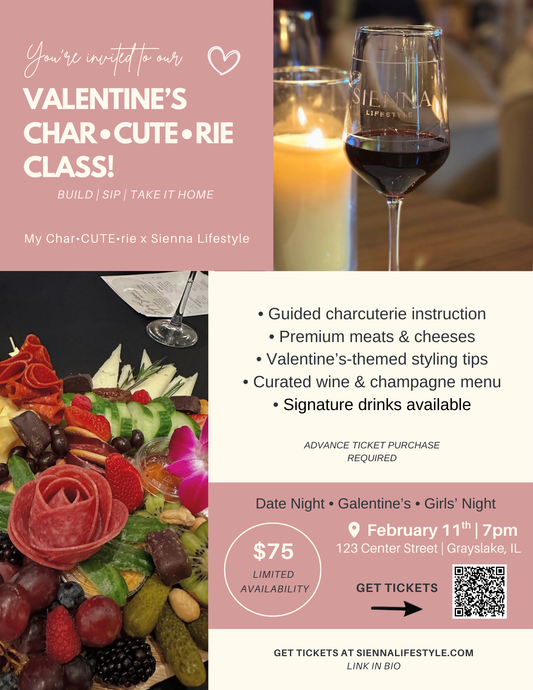 Charcuterie Class with MyCharcuterie: Valentine’s Themed