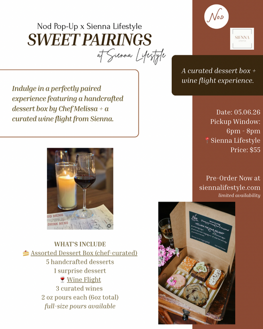 Sweet Pairings with Nod + Sienna Lifestyle
