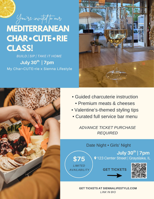 Charcuterie Class with MyCharcuterie: Mediterranean Themed