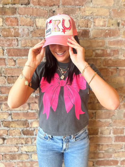 Big Bow Cropped Tee